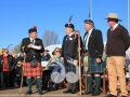 Charles Cooke President of the Highland Games addressing the official party.