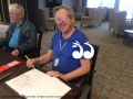 William "Doc" Fleischer relaxing and doing some colouring in.