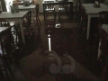 Asser House Cafe after Sunday's storm.