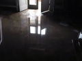 Water floods through Asser House Cafe on Sunday