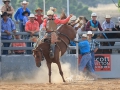 Cameron Southern, winner of novice saddle bronc. Photo by Jodie Adams.