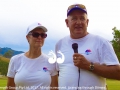 Hilton Carrigan gave an emotional speech to thank the community for their overwhelming support, with wife Pauline by his side. Photo by Galloping Media.