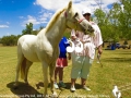 Katrina McCosker with pony Peanut kept the children entertained. Photo by Galloping Media.