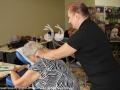 Deborah Bui from 3 Massage giving Jo Quinn a massage.