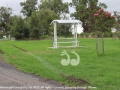 The picnic area with sprinkler systems was also marred as they left the grounds.