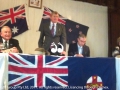 Charles Cooke gave the main address during the ANZAC Day ceremony in Gundy, with John Wharton and Reverand Nate Atkinson. Joan Manning played the organ.