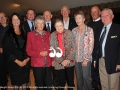 Past and present VIP's: Back row: Debbie Racklyeft, Peter Haydon, Rusty Morgan, Arthur Bragg, Anto White. Front: Lisa Martin, Madge Harris, Betty Shepherd, Susan Bettington and Jim Callinan.