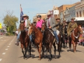 In pink, former VIP of the Scone Horse Festival Susan Bettington.