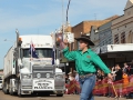 Cracking the whip at the parade and preparing the way for the King of the Ranges.