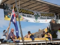 The 1st Scone Scout Group campedout on their float during the parade.