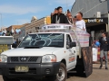 Scone Mobile Farrier Supplies in their Mellennium Falcon, which is actually a Nissan.