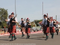 Scobe Pipes and Drums band in the Horse Festival parade.
