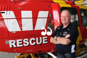 Barry Walton has retired from the Westpac Rescue Helicopter service after 44 years of flying to the rescue. Photo: Westpac Rescue Helicopter. 