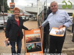 Pauline Hanson chasing voters for McNamara