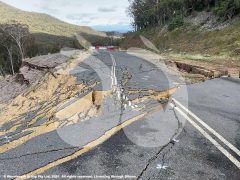 Merriwa-Willow Tree Road major landslide