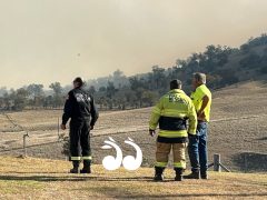 Fire crews arriving at properties near containment lines